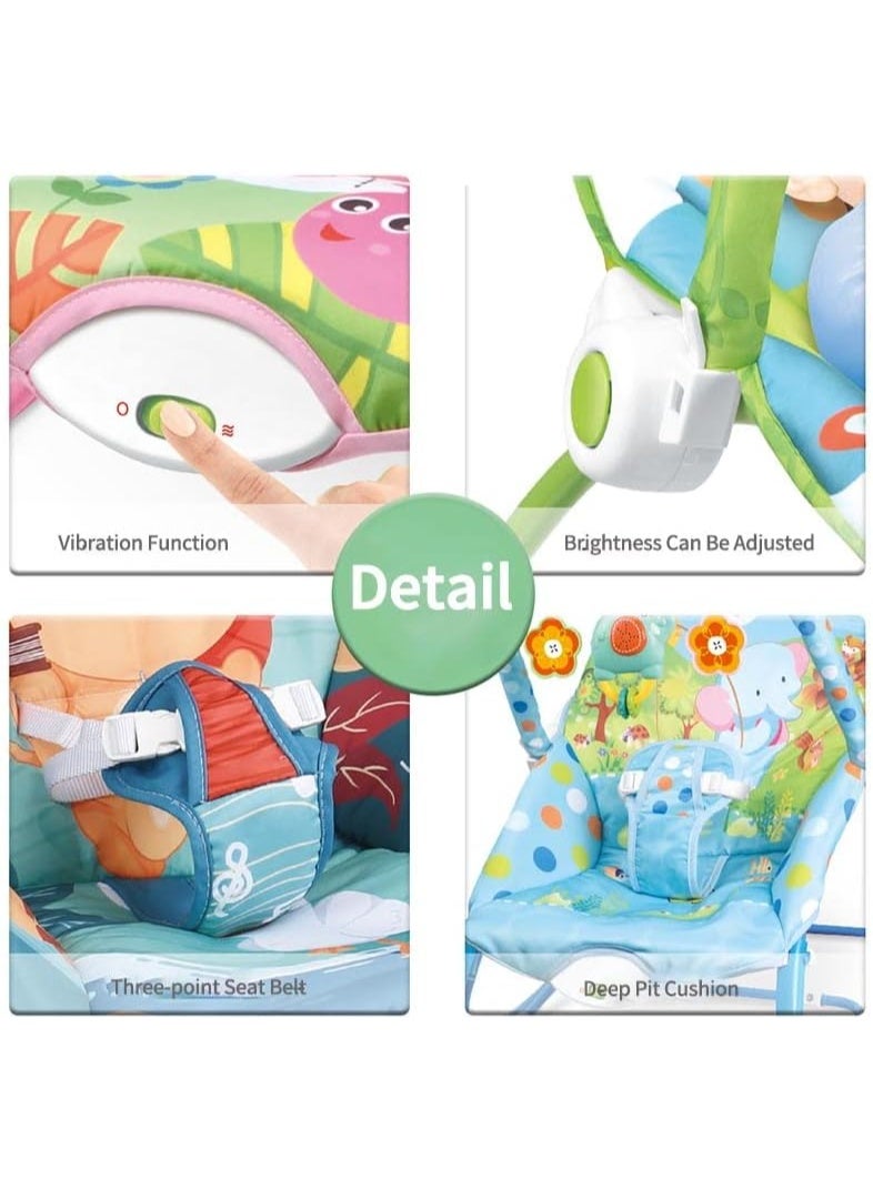 Tiibaby Baby Music Rocking Chair | Infant to Toddler Rocking Chair | with Vibration Vibration Vibration and Soothe Toys for Babies to Toddlers | Suitable from Birth to 18K - Image 4